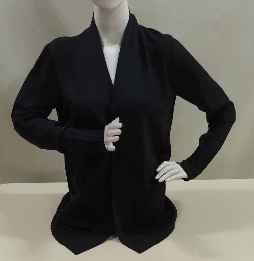 CARDIGAN ESSENTIALS MILANO NEGRO